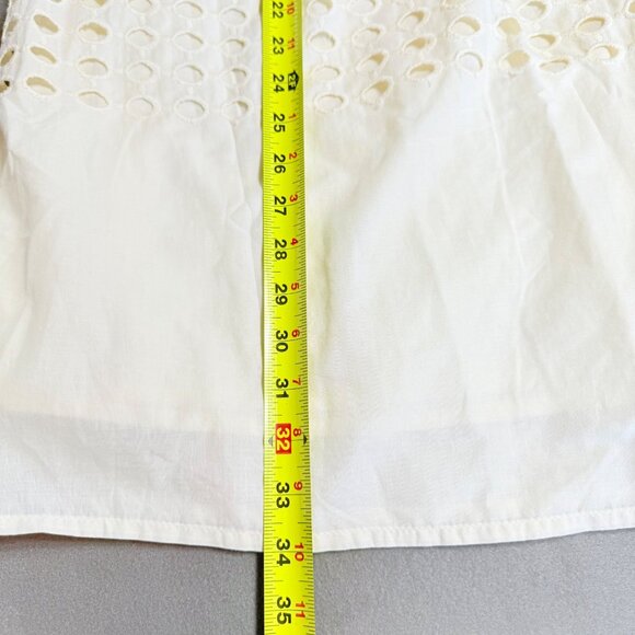 Jennifer & Grace Women Ecru Lined Eyelet Maxi Skirt Size Small Elastic Waist NWT - Picture 12 of 12